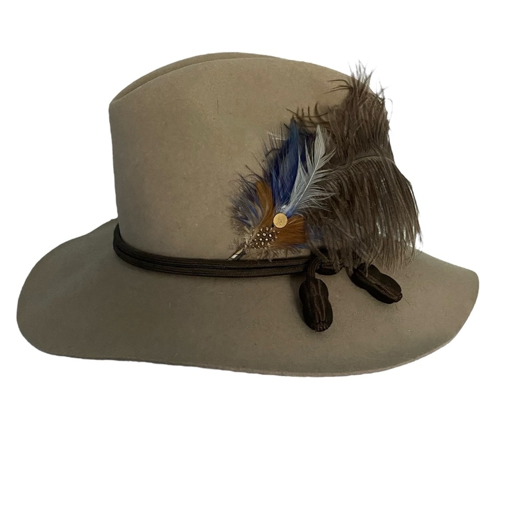 Hat Feather Headband, Tiger of Sweden Hat, Size 6 7/8, Fedora